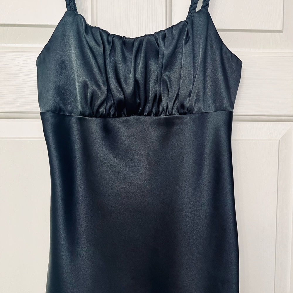 BCX Black Satin Tank Top